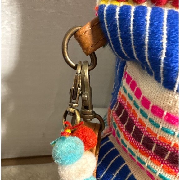 Call It Spring Clutch Purse Boho Ethnic Woven Bag Beaded & Embroidered Accents - Picture 6 of 16
